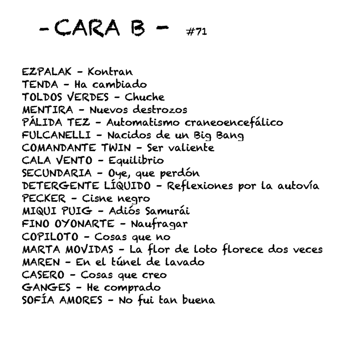 Cara B - 071