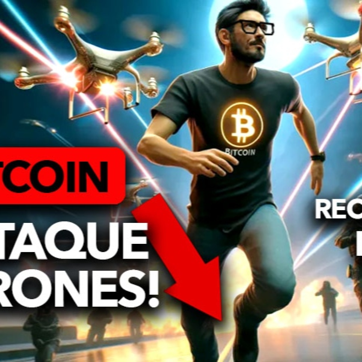 ¡BITCOIN se DESPLOMA tras ATAQUES de DRONES y se recupera a horas del HALVING!