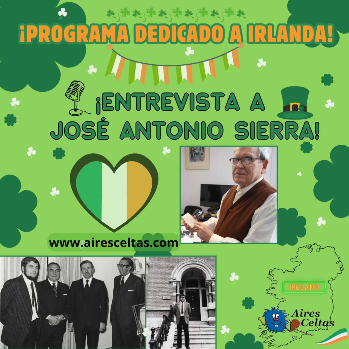 Aires Celtas 14-06-2025 - ENTREVISTA A JOSÉ ANTONIO SIERRA-PROGRAMA DEDICADO A IRLANDA episode artwork
