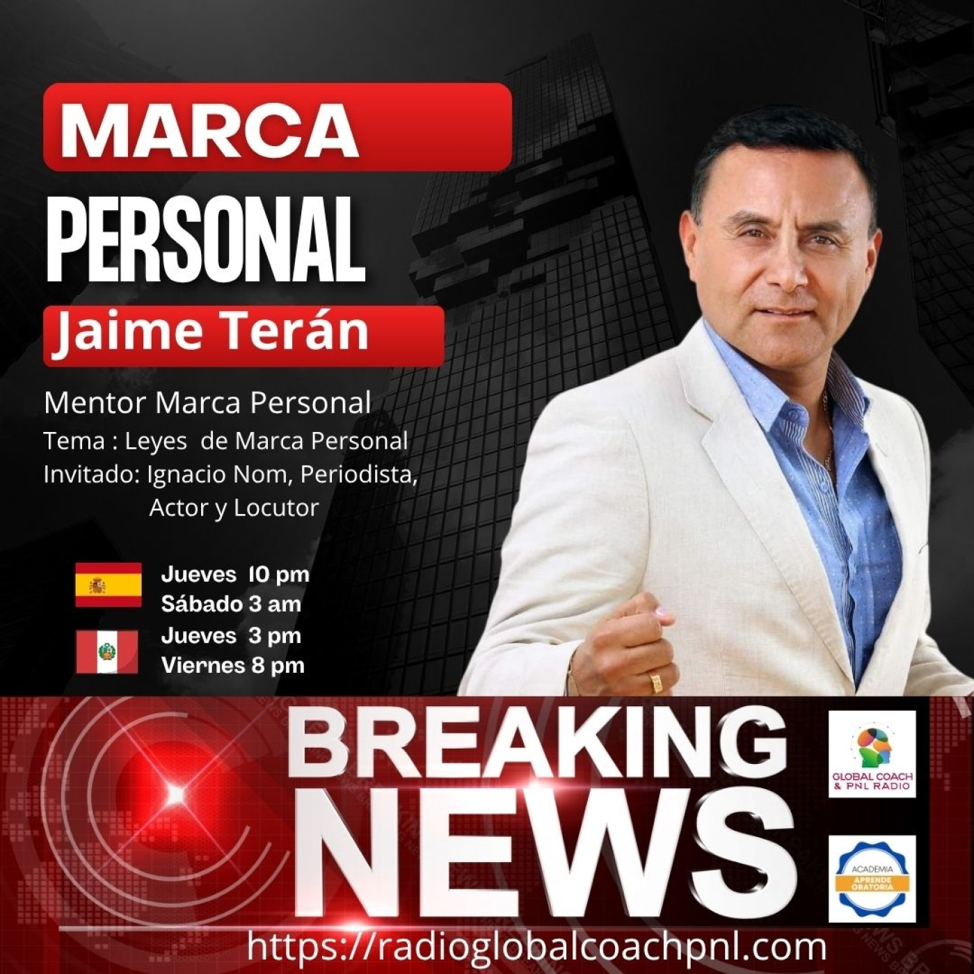 Licenciado Ignacio Nom, Periodista, Actor y Locutor