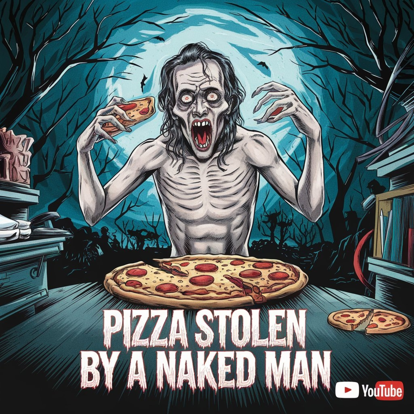 Pizza stolen by a naked man episode artwork