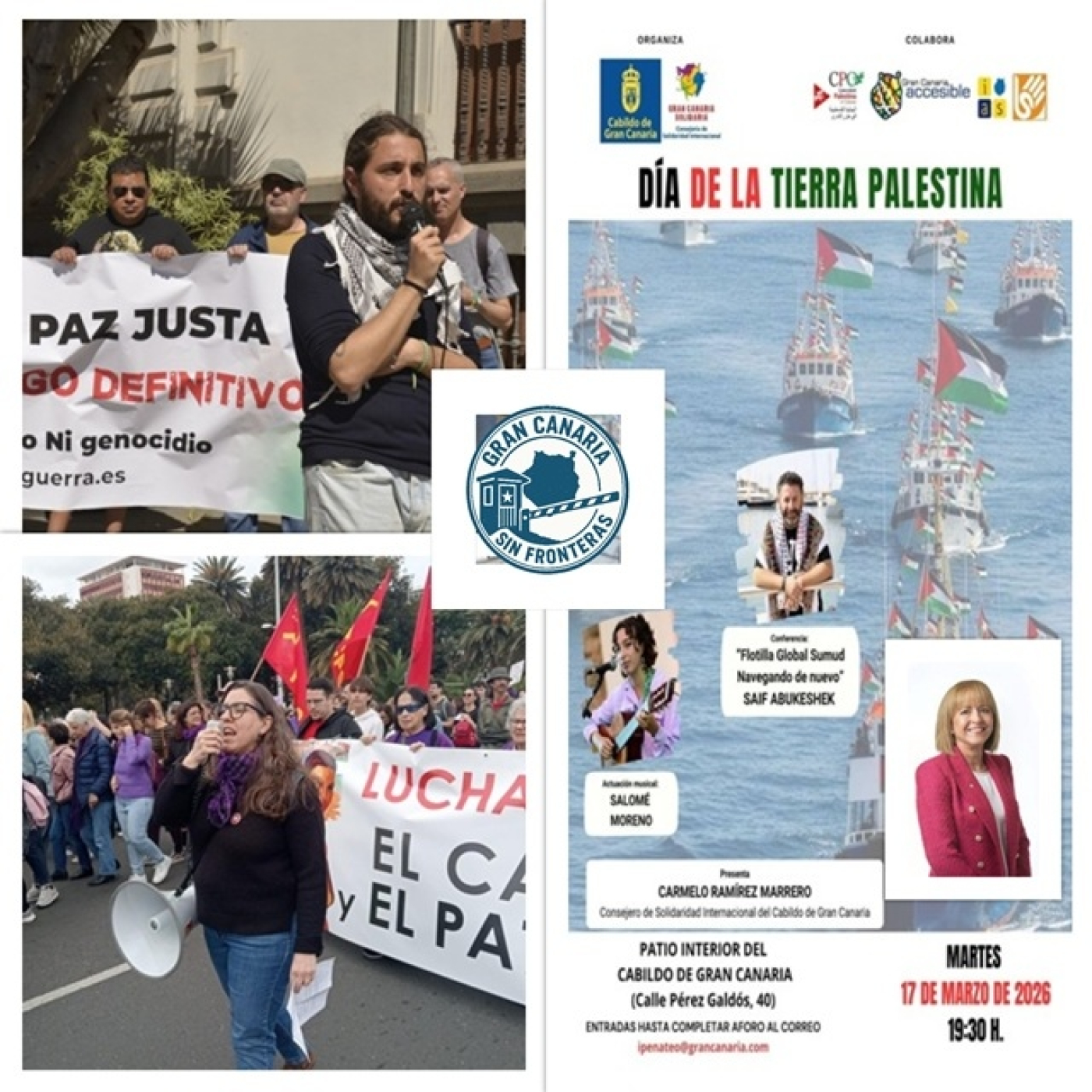 Gran Canaria Sin Fronteras, 2026-03-14/ Paz, memoria y solidaridad