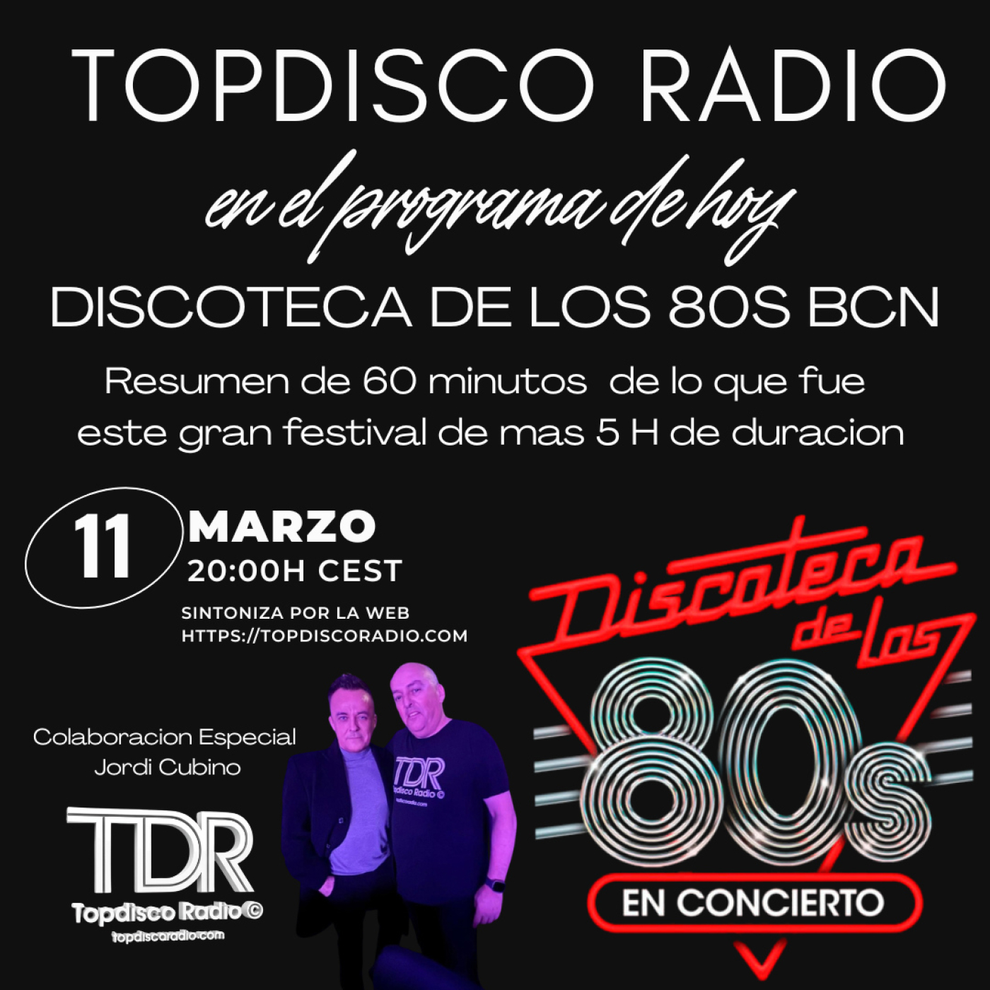 Programa 301 Music Play Discoteca de los 80s Barcelona 07.03.26 episode artwork