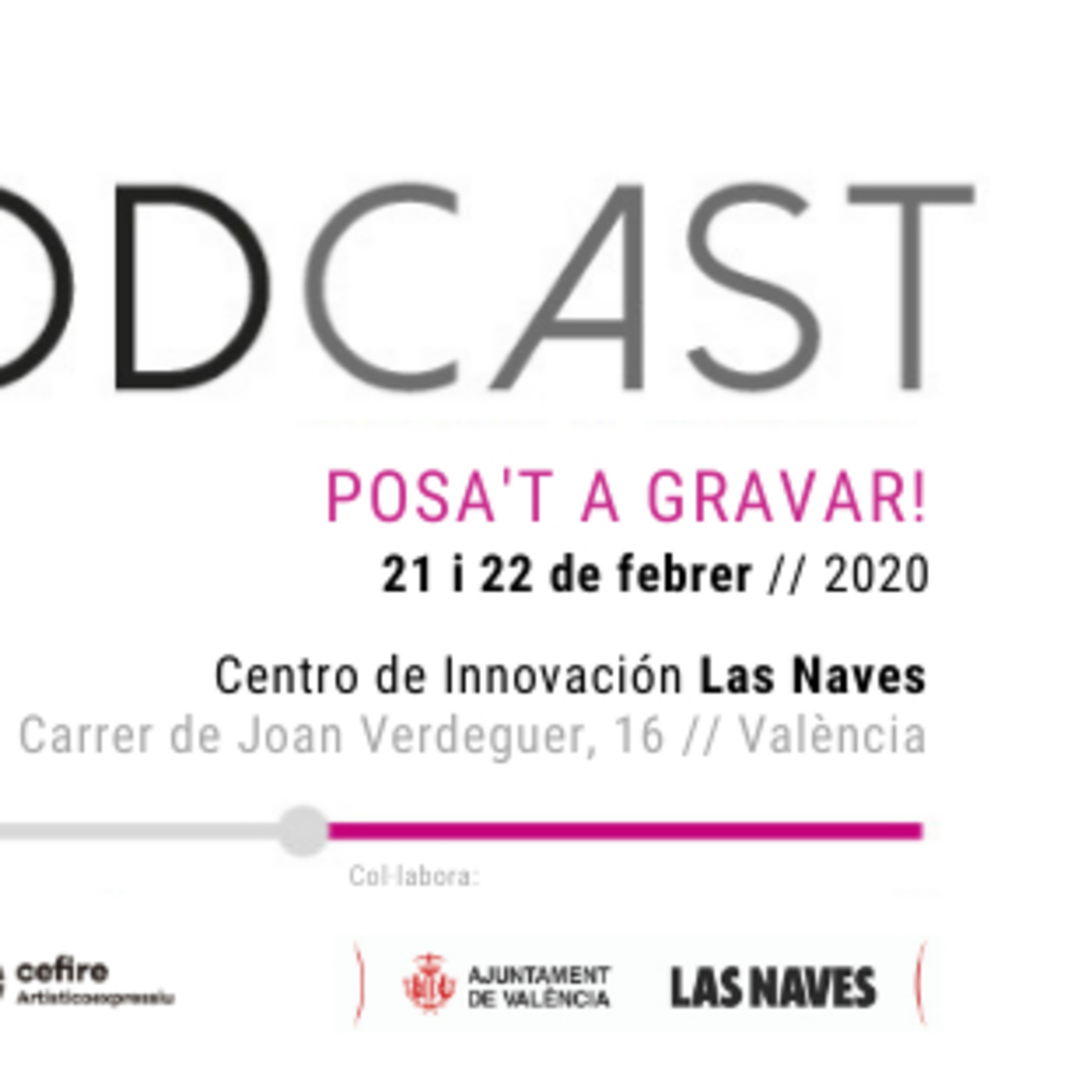 Jpodcast: posa\'t a gravar! València 2020