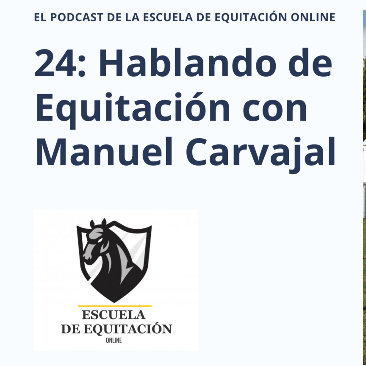 Escuela de Equitación online