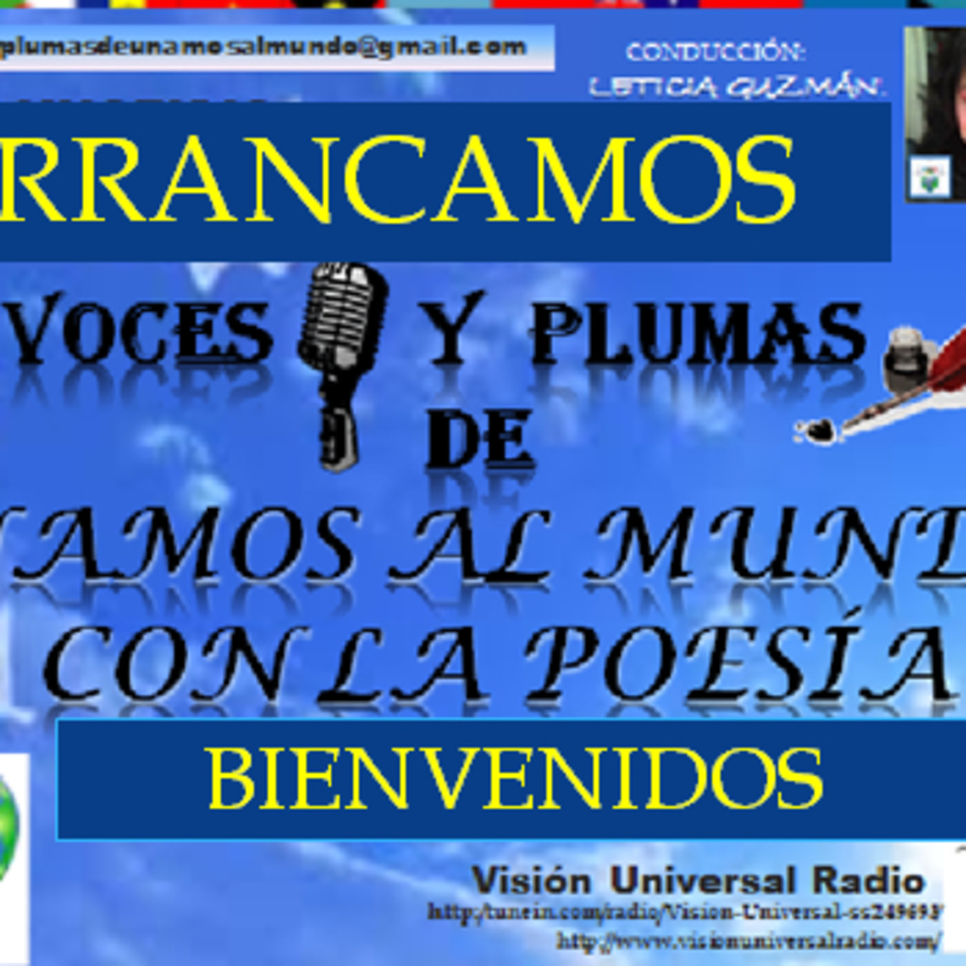 VOCES Y  PLUMAS DE  UNAMOS AL MUNDO CON LA POESIA