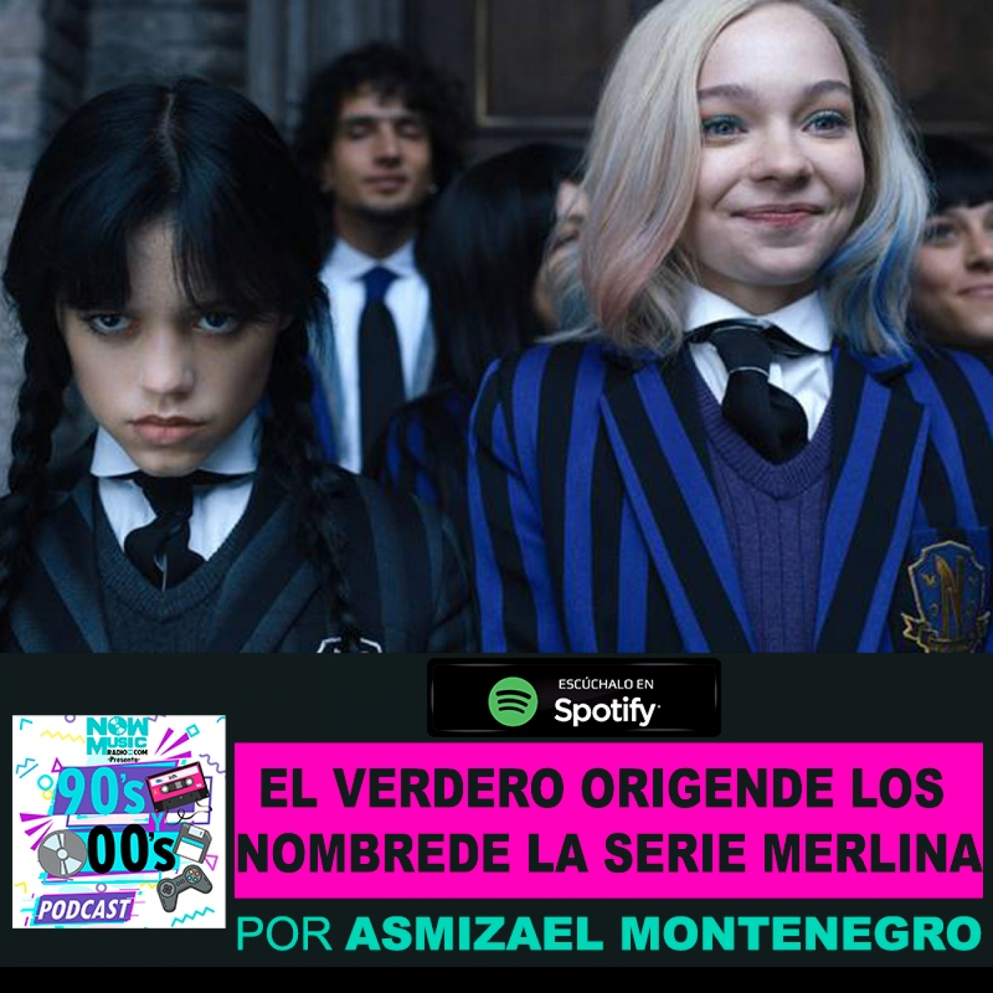 El verdadero origen de los nombres de la serie de Merlina