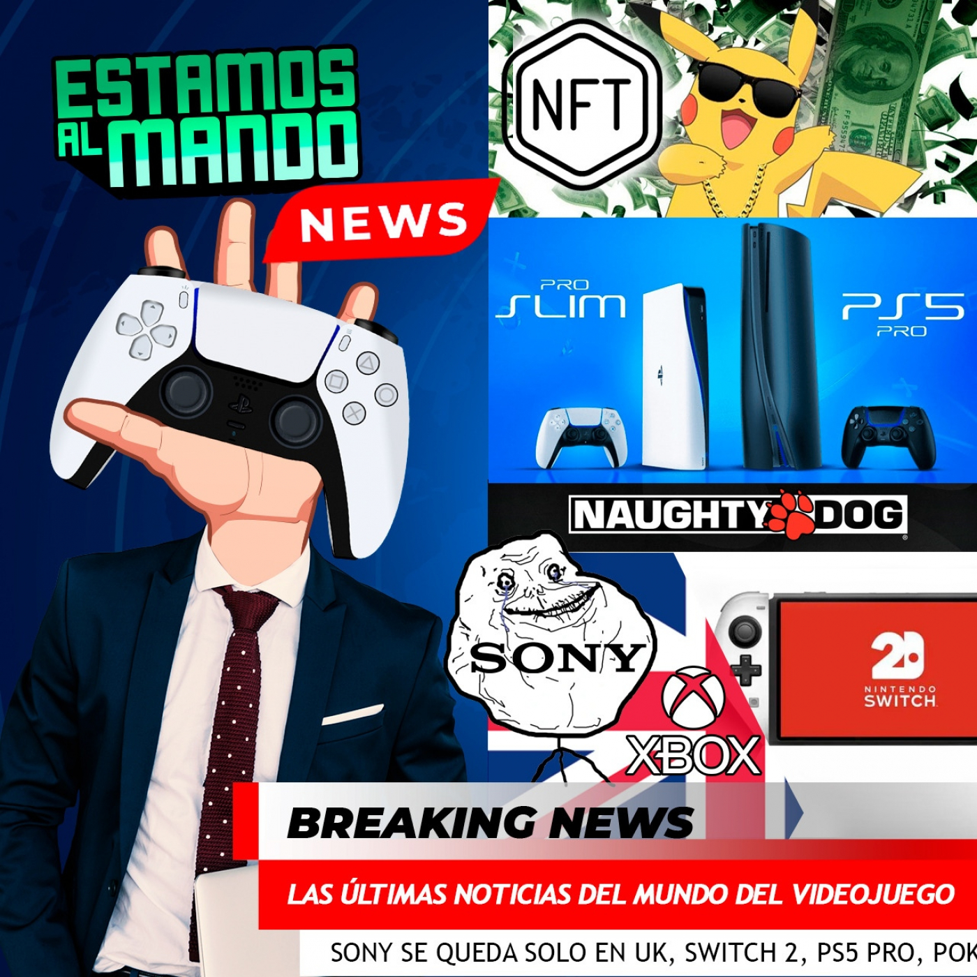 EAM 5-32 Noticias, Ps5 Pro y Switch 2?, Sony se se queda sola, Pokémon apuesta por los NFT