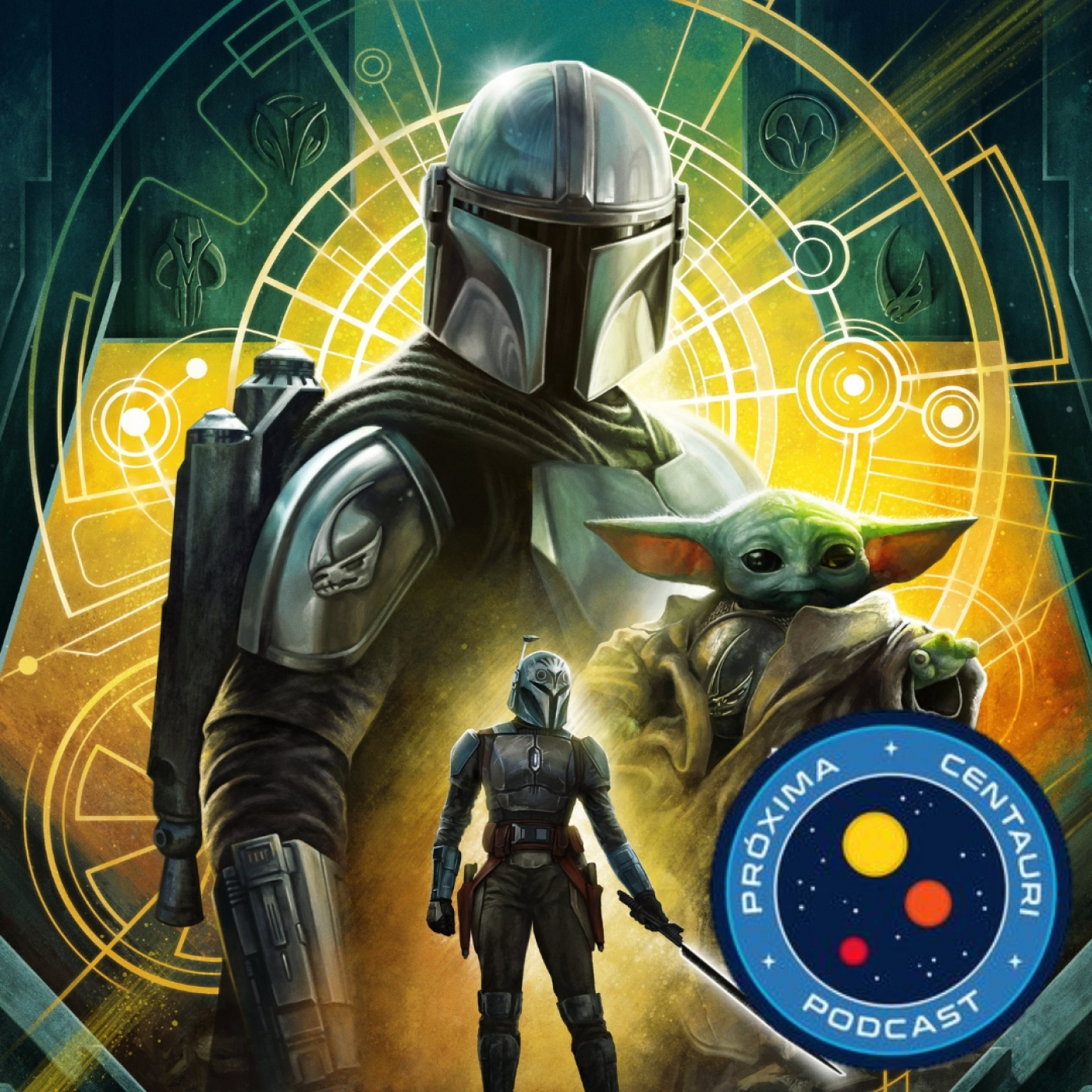 Próxima centauri NX-12, The Mandalorian T3, con Jairo, Dave y Almirante Stargazer episode artwork