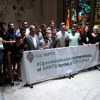 Rebuda institucional a la UE Sants amb motiu de l'ascens a Tercera