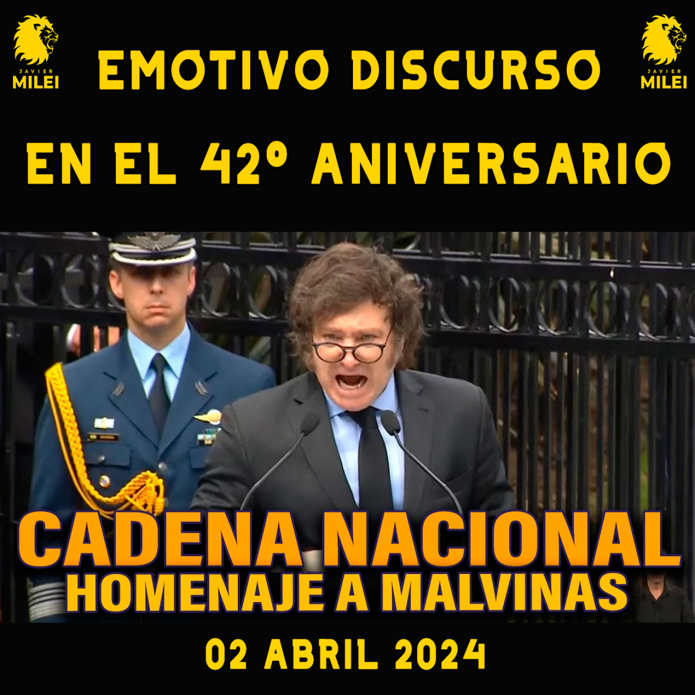 cover of episode Discurso de milei en cadena nacional | homenaje a los veteranos y caídos en malvinas