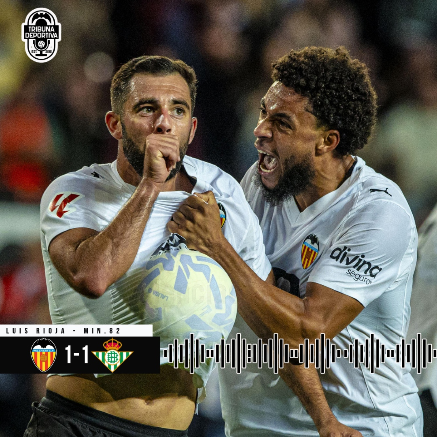 GOL | Luis Rioja Valencia CF 1 - 1 Real Betis J12 GOL | Luis Rioja Valencia CF 1 - 1 Real Betis J12