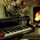 1 Hora cerca de la chimenea al lado del piano, sonido calmante para dormir