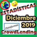 ESTADÍSTICAS CROWDLENDING - Oleada Diciembre 2019 - Volumen de negocio, inversores registrados, rentabilidad...