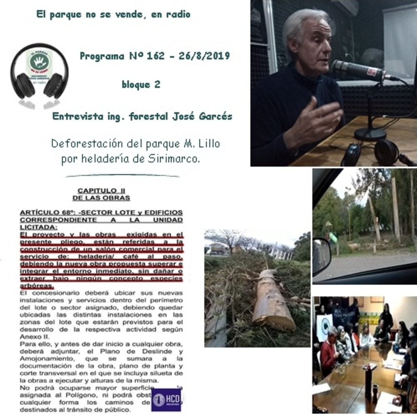 El parque no se vende en radio