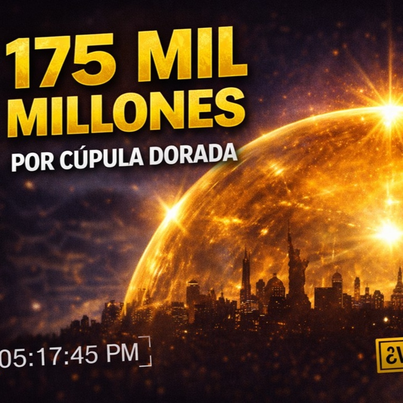 LOS DESVELADOS - 175 MIL MILLONES DE DOLARES EL COSTO DE LA CUPULA DORADA