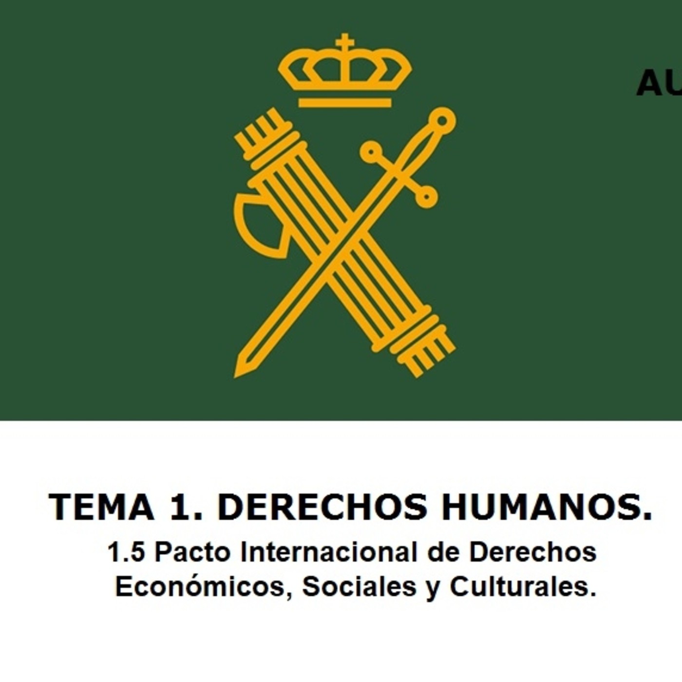 Audio Temario Oposición Guardia Civil.