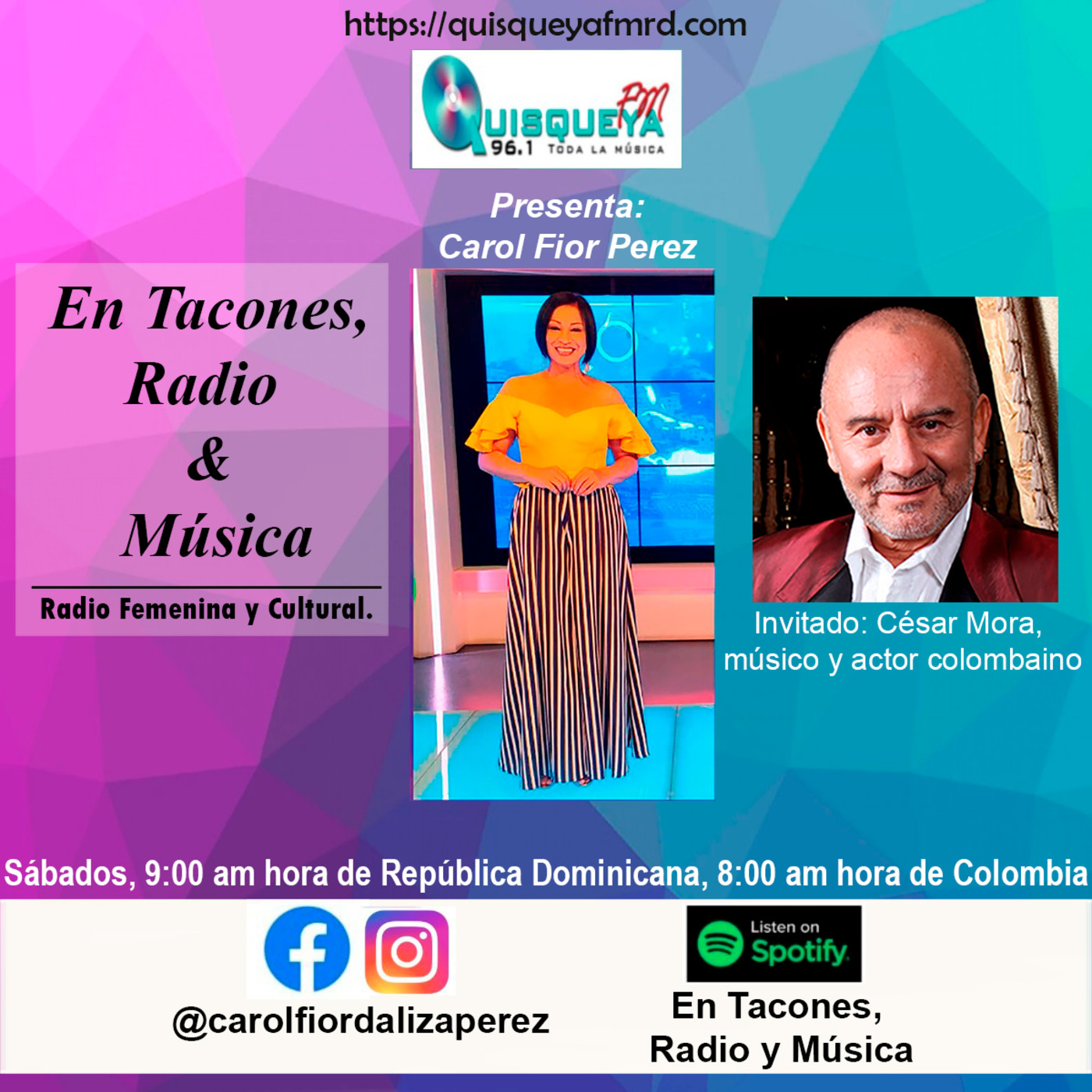 En Tacones, Radio y Música.
