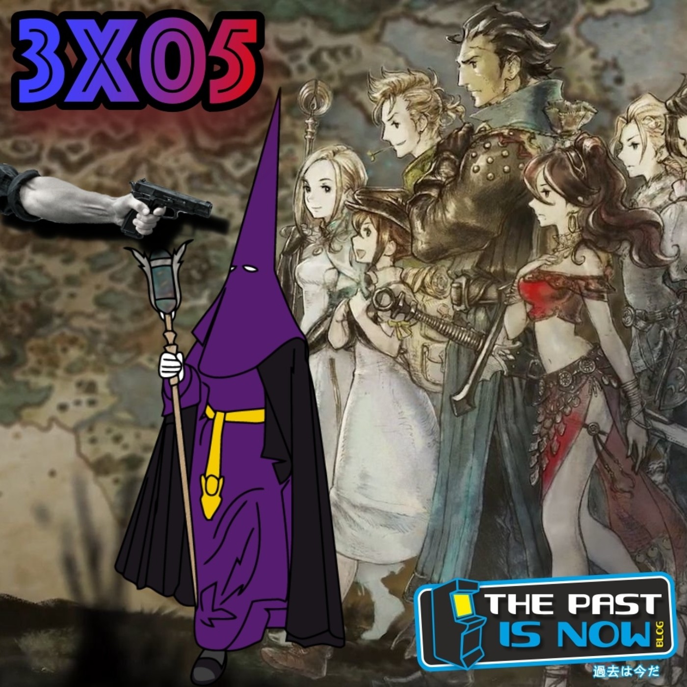 3x05 Playstation 5, matanza cofrade y Octopath Traveler episode artwork