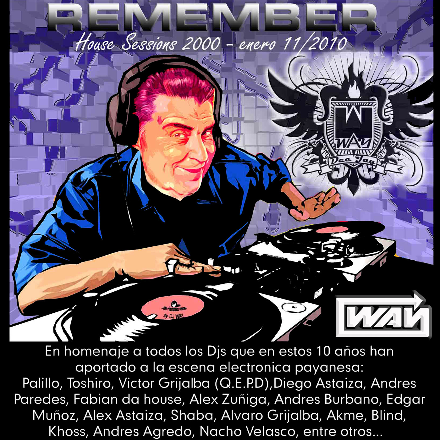 DJ WAY - remember - house sessions 2000 - enero 11 - 2010 episode artwork