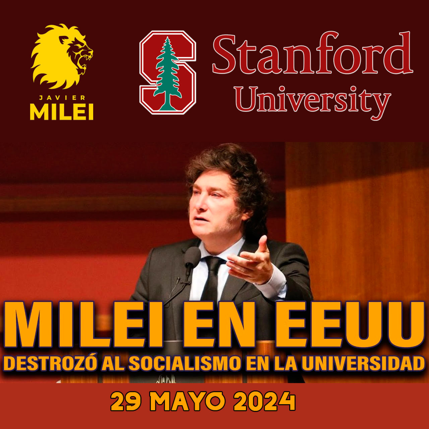 cover of episode MILEI DESTROZÓ AL SOCIALISMO EN LA UNIVERSIDAD DE STANFORD