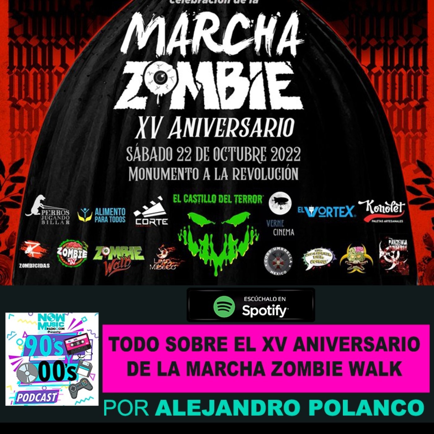 Todo sobre el XV Aniversario de la marcha zombie walk