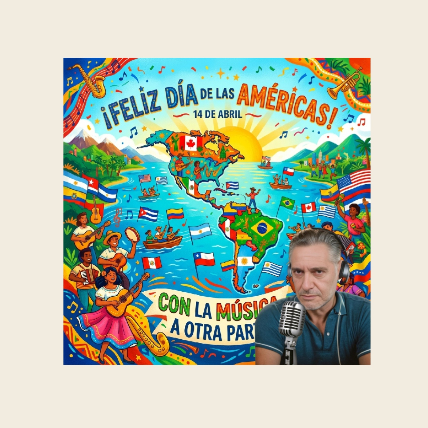 Con la música a otra parte celebra "El día de las Américas". 14-04-2026. episode artwork