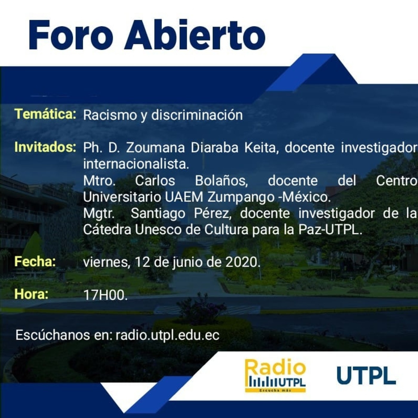 Foro Abierto, primer programa