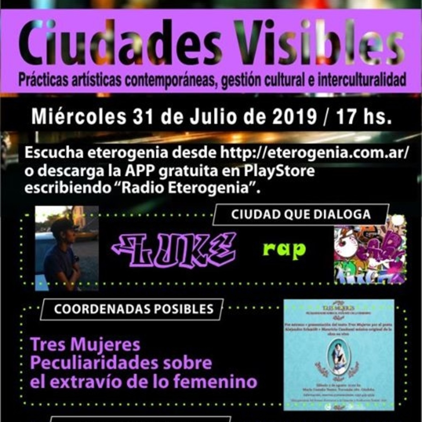 Ciudades Visibles |31/07/19
