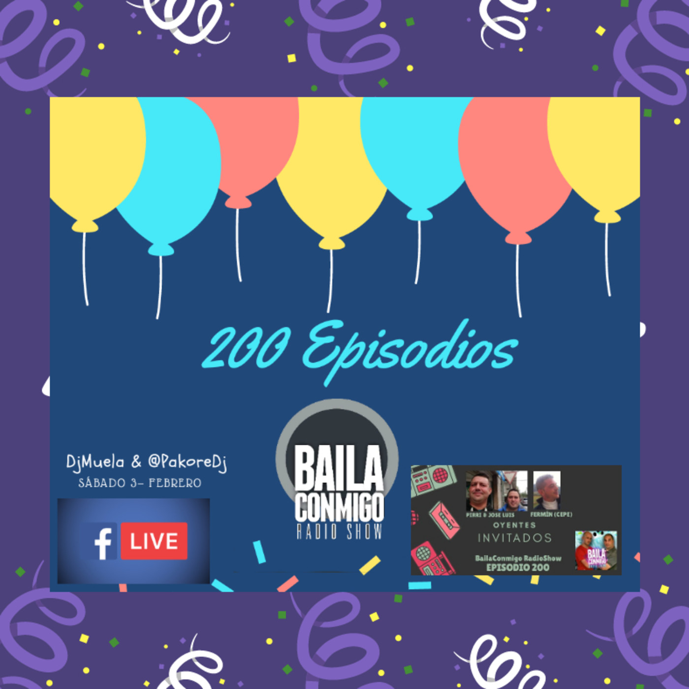 BailaConmigo RadioShow Parte 2 Episodio 200 - Episodio exclusivo para mecenas episode artwork