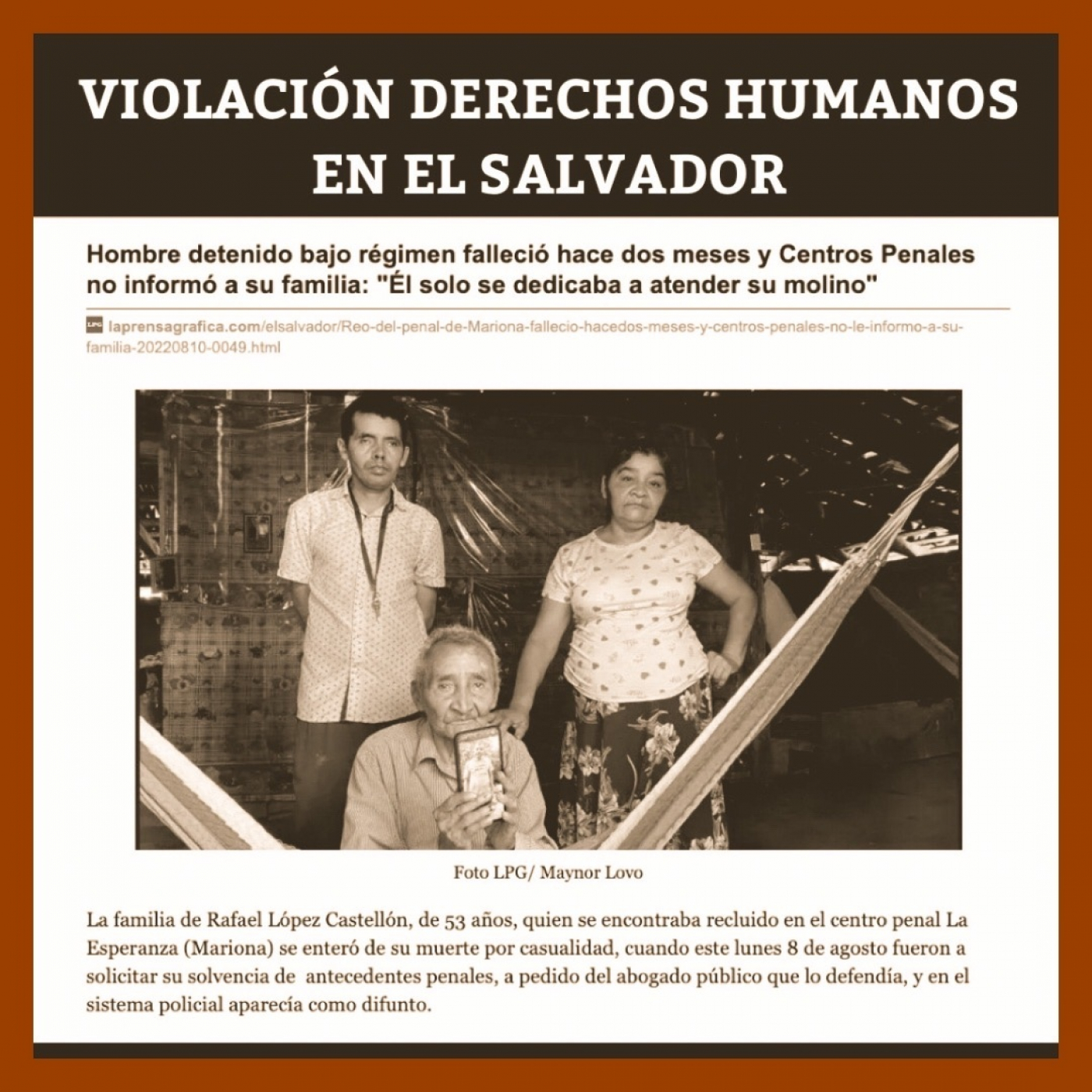 NO DEJE SOLO A SU FAMILIAR DETENIDO / César Fuentes / 100822 episode artwork