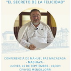 2019-09-19 MADHAVA en Pamplona "El secreto de la felicidad"