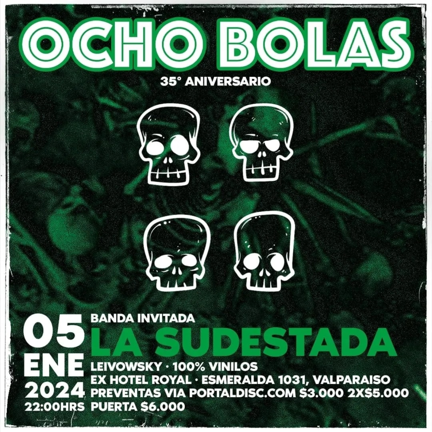 OCHO BOLAS CELEBRA 35 AÑOS DE TRAYECTORIA CON GRAN SHOW Y CONVERSAMOS SOBRE ELLO CON SU BAJISTA YOFI CATALÁN episode artwork