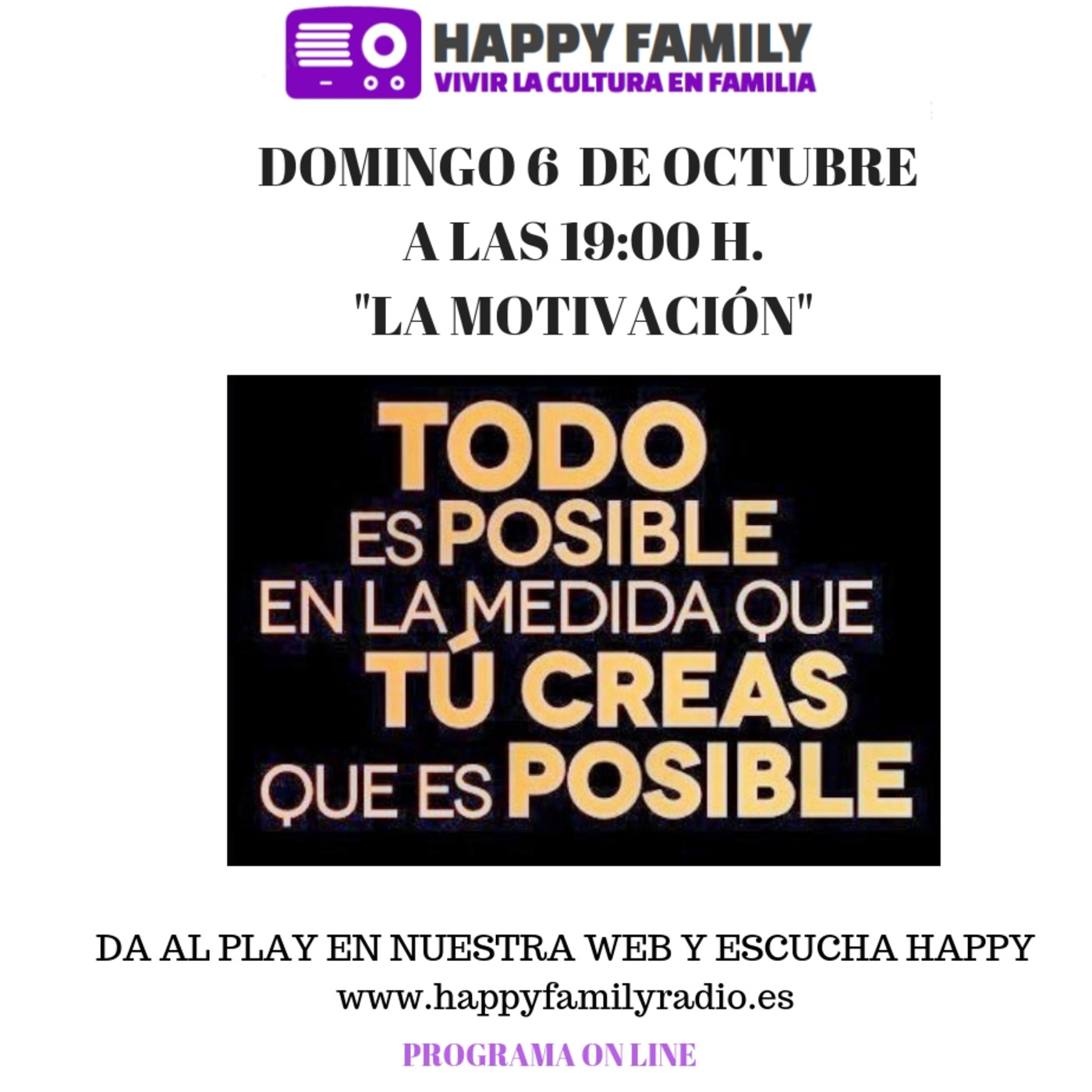 La motivación 2º programa de nuestra 3ºtemporada