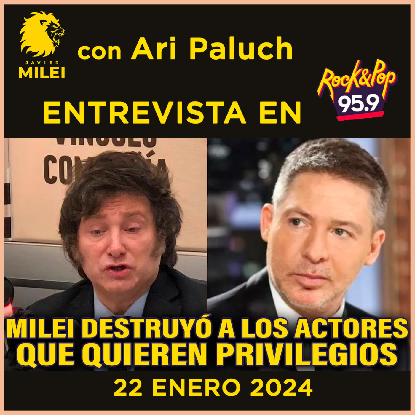 cover of episode Audios Javier Milei. MILEI EXPLOTÓ CONTRA LOS ACTORES QUE PIDEN PLATA DEL ESTADO | ENTREVISTA CON ARI PALUCH