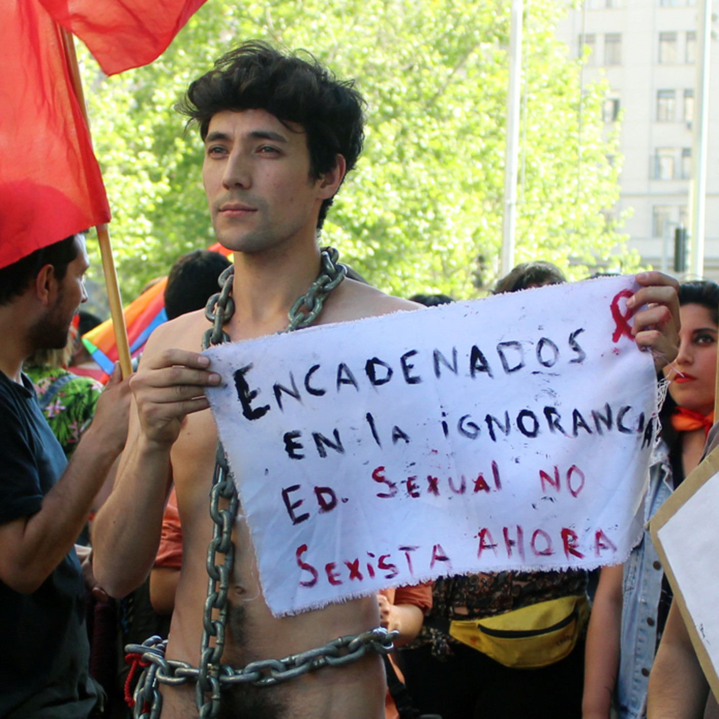 Postal Sonora Marcha LGTBI 24 de Septiembre, Santiago de Chile.