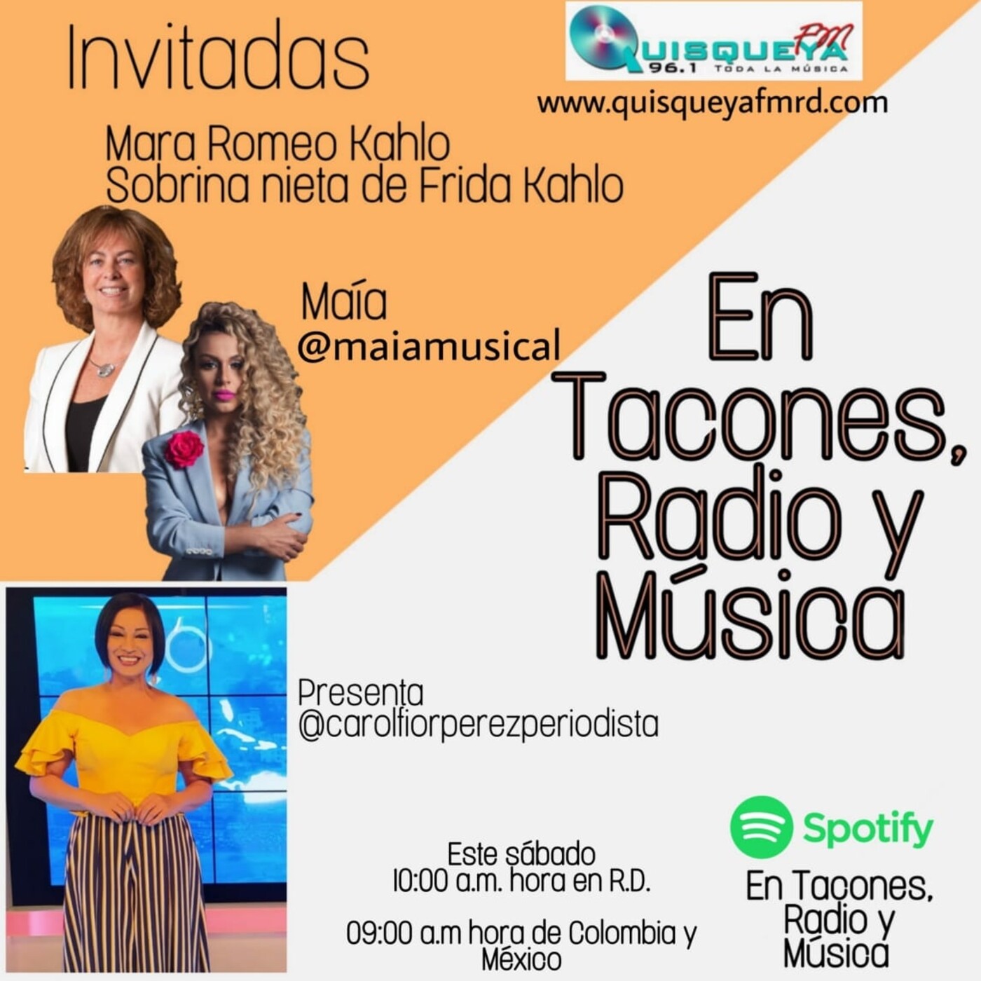 En Tacones, Radio y Música.