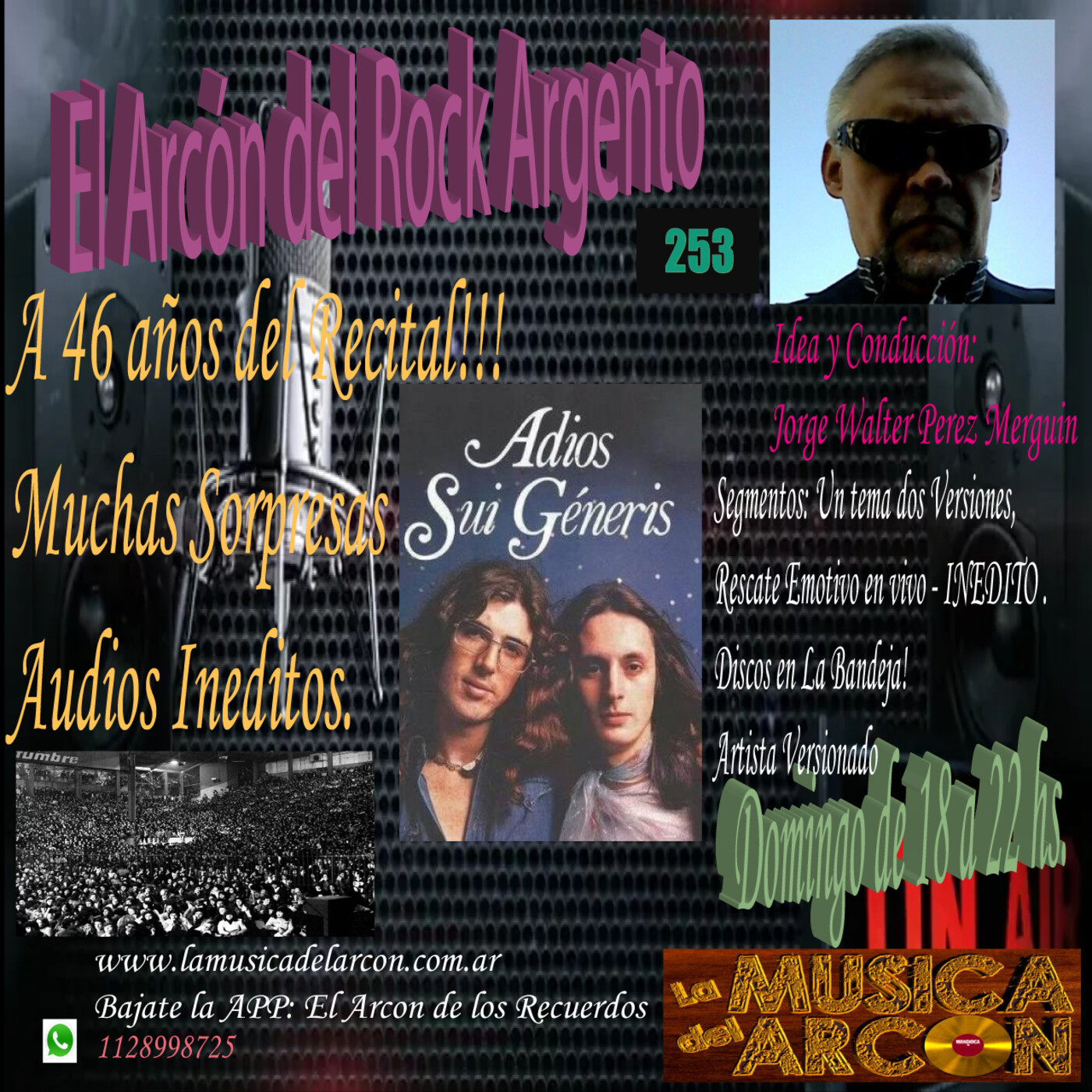El Arcon del Rock Argento - Emision n° 253 - Especial Adios Sui Generis - 05-09-2021 episode artwork