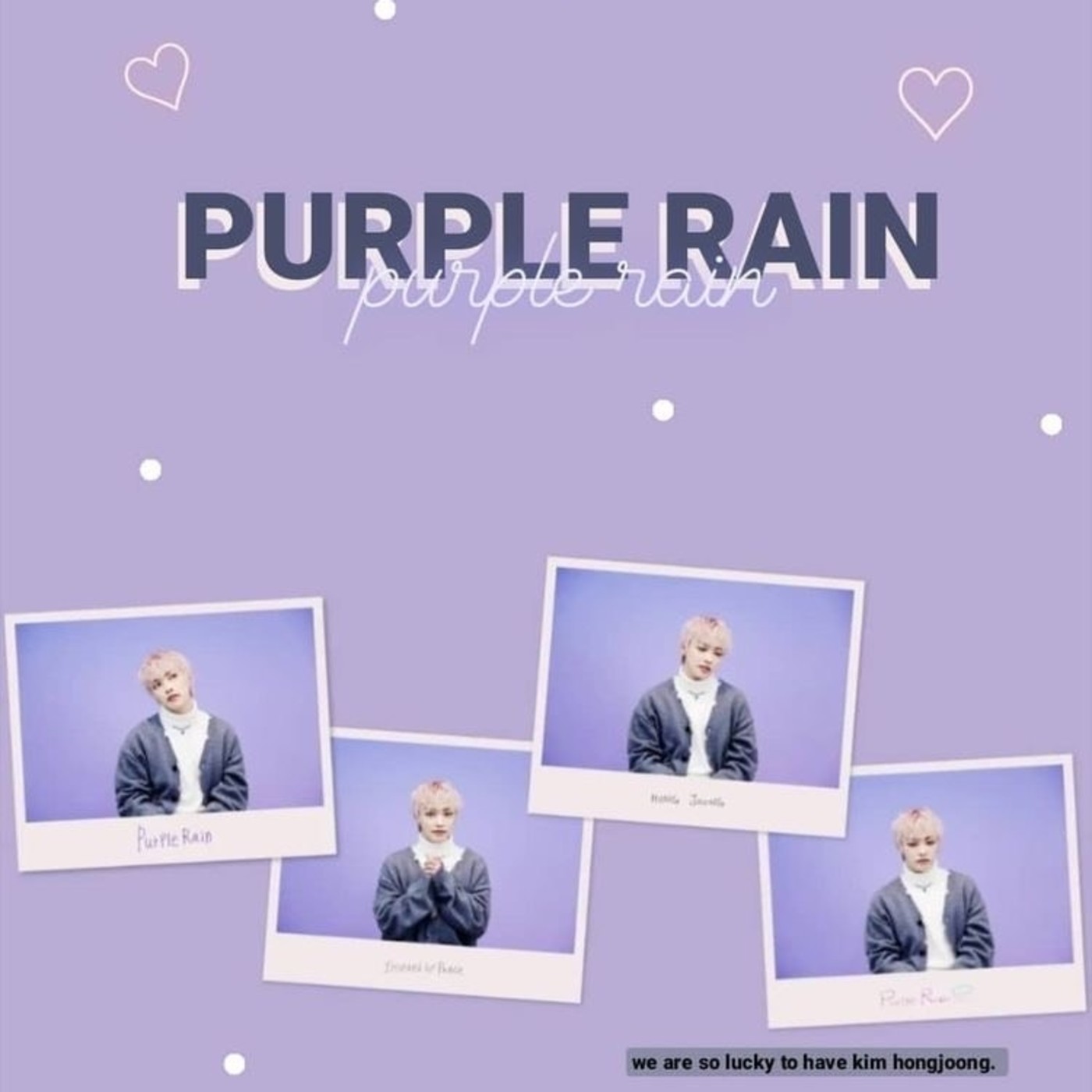 Purple Rain-Hongjoong from ATEEZ episode artwork