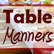 Podcast about table manners