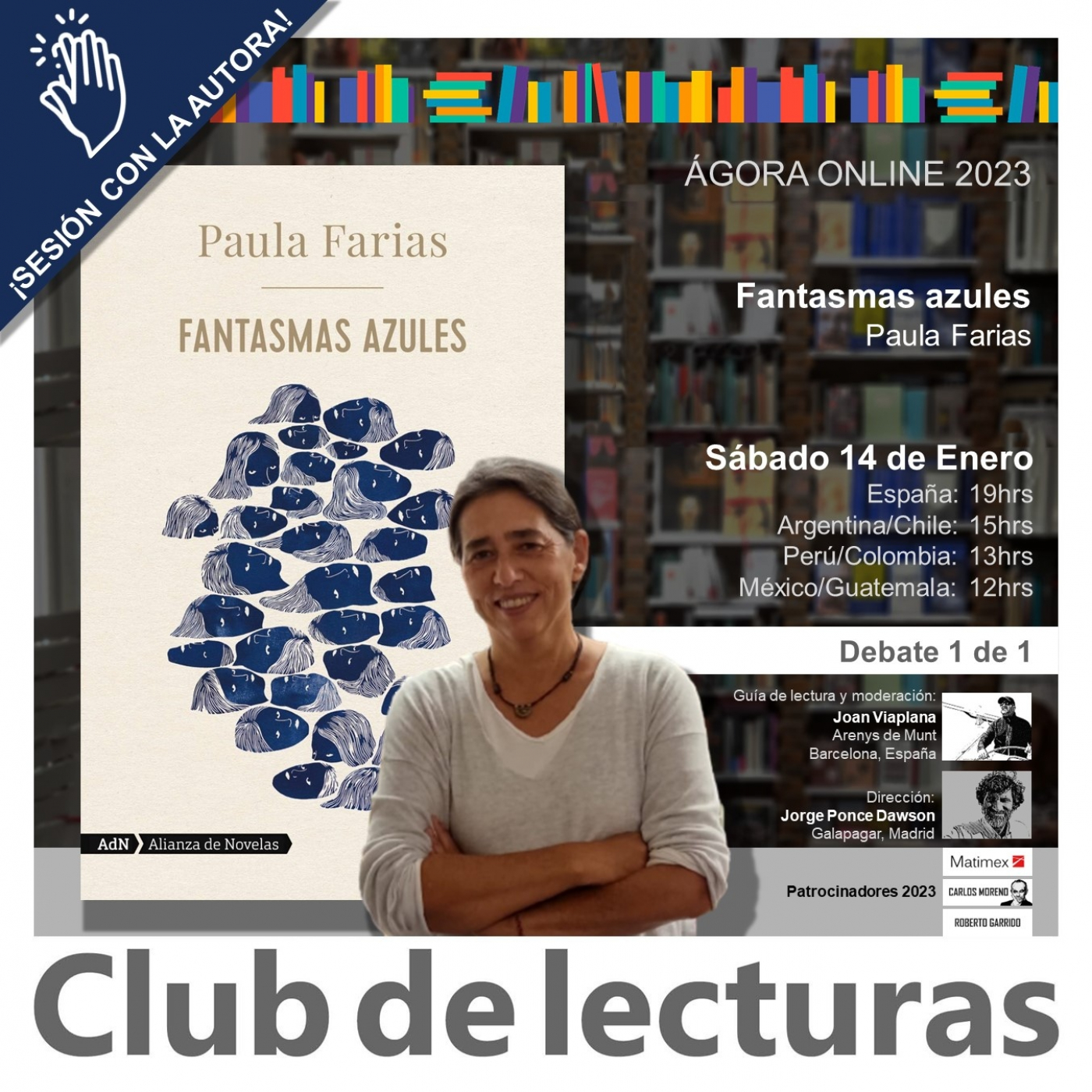 Debate con Paula Farias sobre su novela "Fantasmas azules" , 14 de Enero 2023 episode artwork