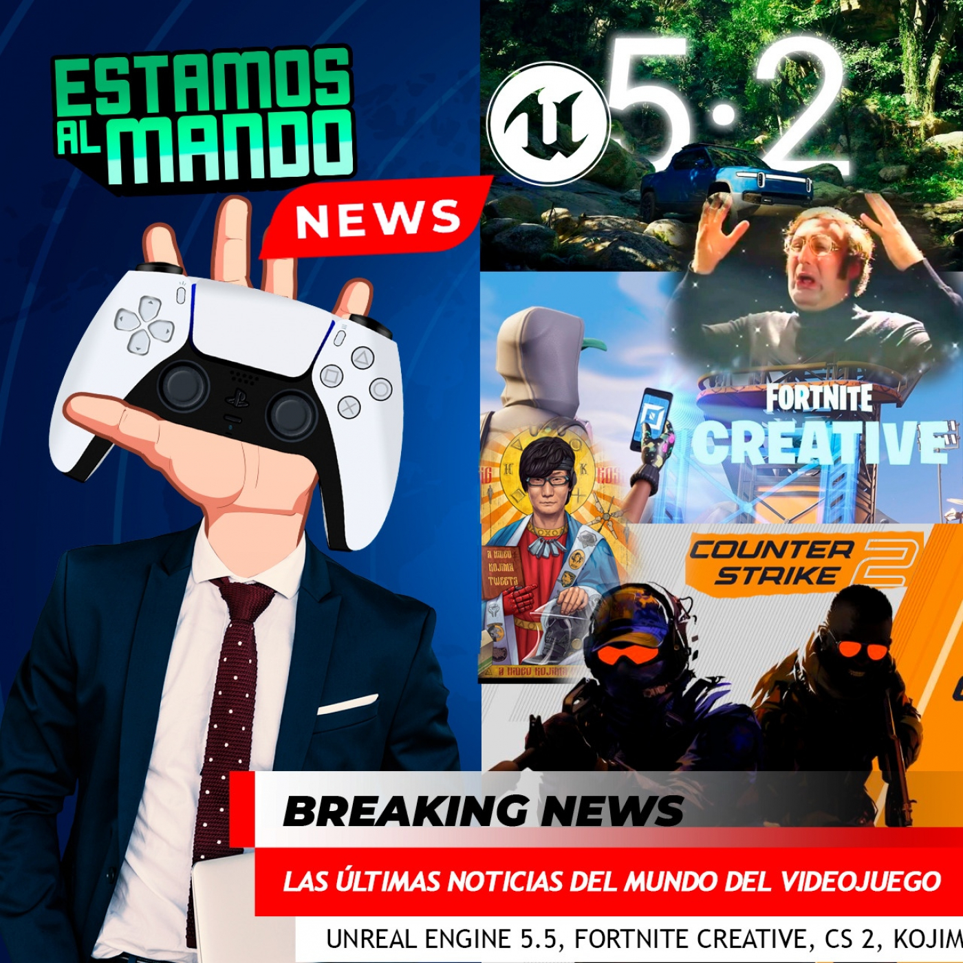 EAM 5-33 Noticias, Fortnite creativo es un revolución, Counter Strike 2, unreal engine 5.2 es alucinante
