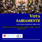En estas elecciones 'Vota sabiamente'