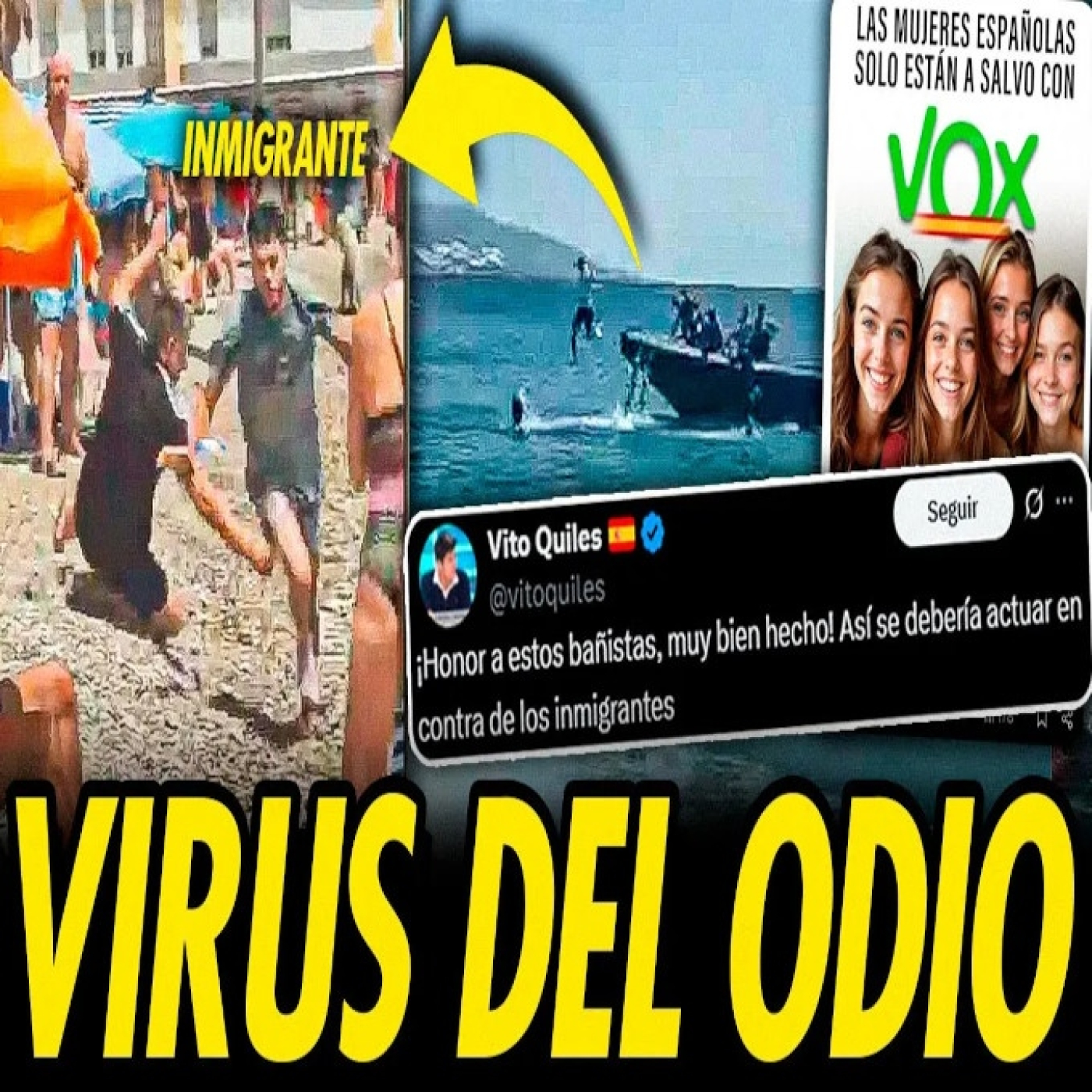 PATERA DE INMIGRANTES LLEGA A GRANADA Y LA ULTRADERECHA DESATA SU MAQUINARIA DE ODIO