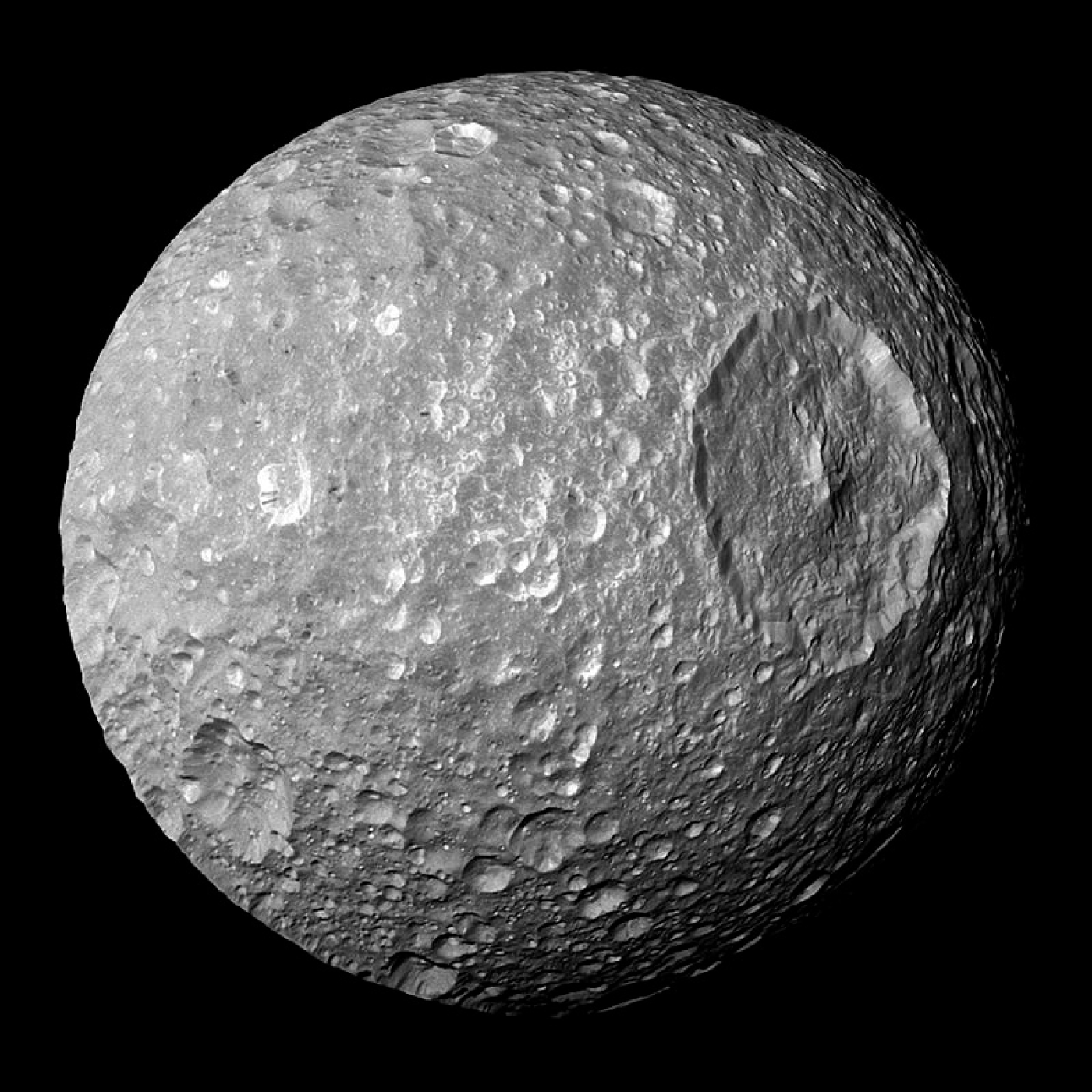 928 - Mimas, la "Estrella de la Muerte", el pequeño satélite oceánico de Saturno