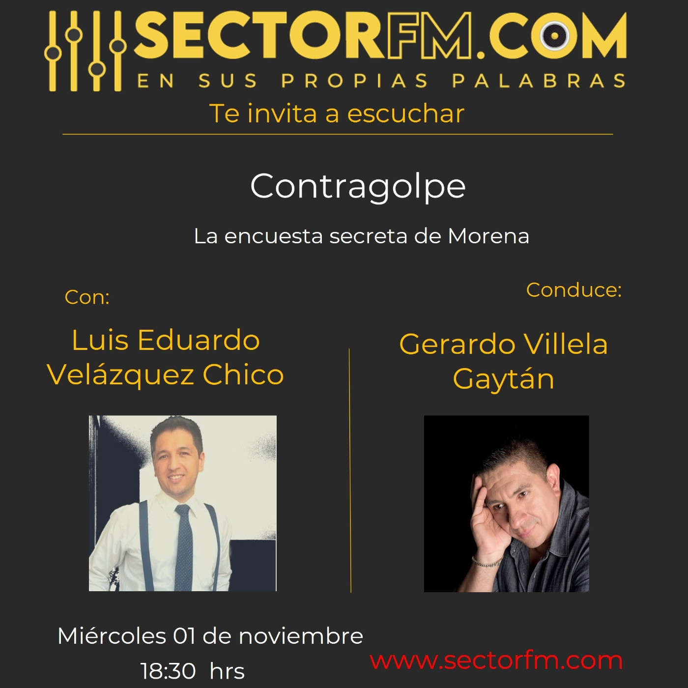 Contragolpe Encuesta secreta Morena con Luis Velázquez 01 nov 2023 episode artwork