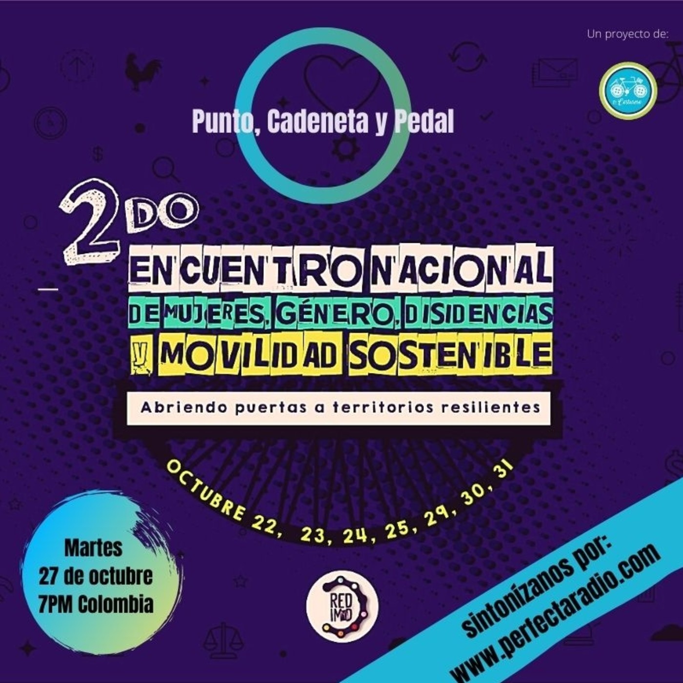 Punto, cadeneta y pedal