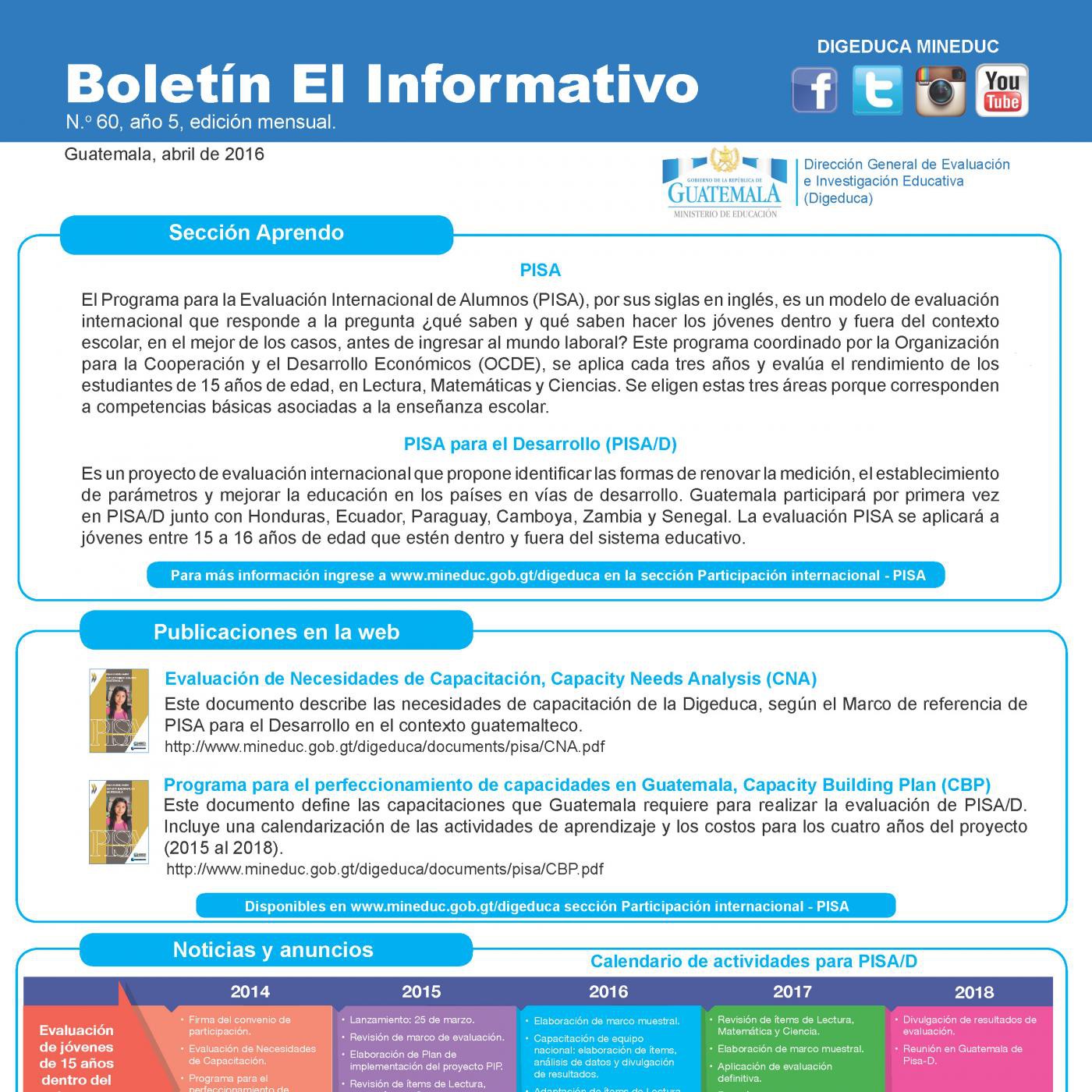 Boletín El Informativo