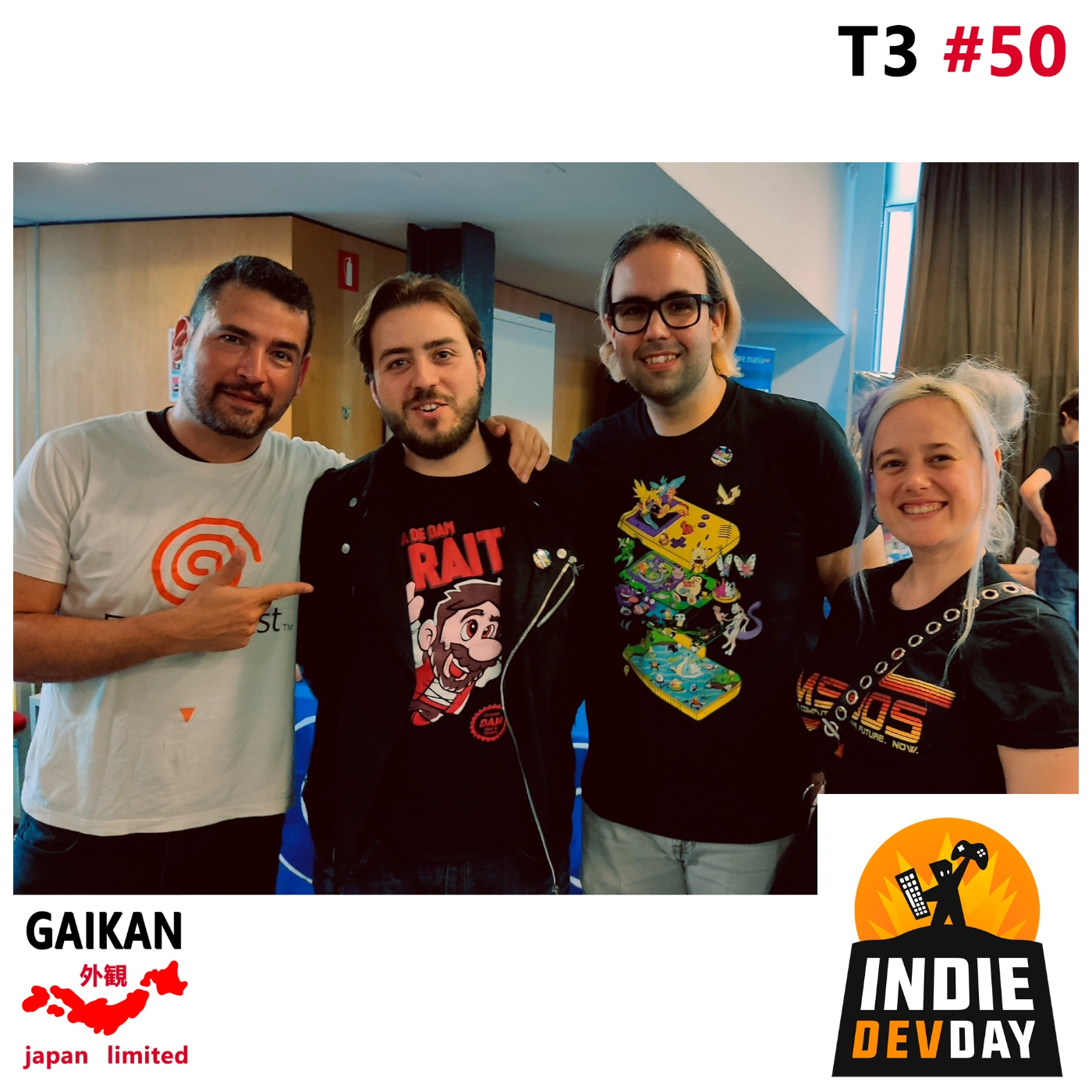 T3 #50 – Con los tomodachis de IndieDevDay en Explora Commodore hablando de videojuegos y Japón