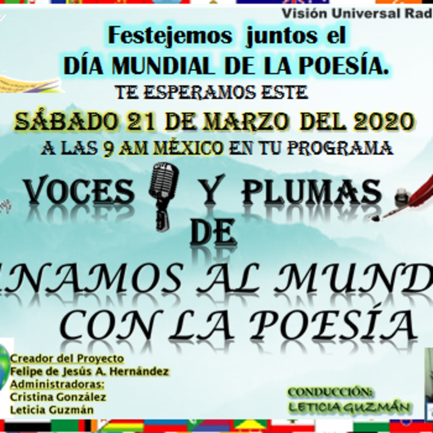 VOCES Y PLUMAS DE UNAMOS AL MUNDO CON LA POESÍA